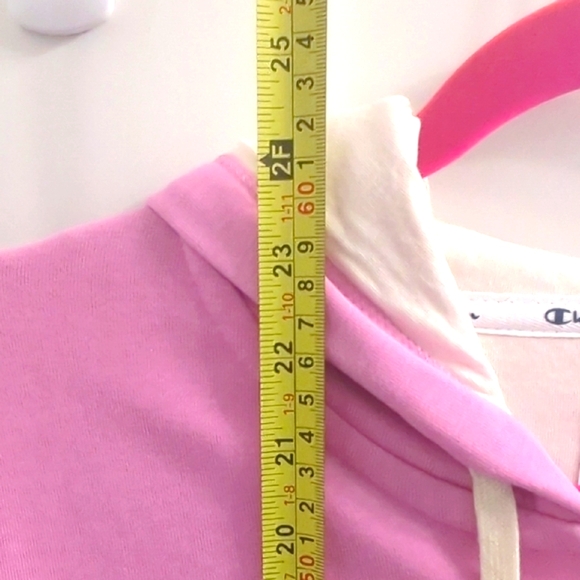 "Champion" Women's French Terry Full Zip Hoodie, Left Chest Script Size ( L ) - Picture 6 of 10